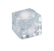 Sample Jar 3gr Square Plastic Clear with Clear Lid - 20pk
